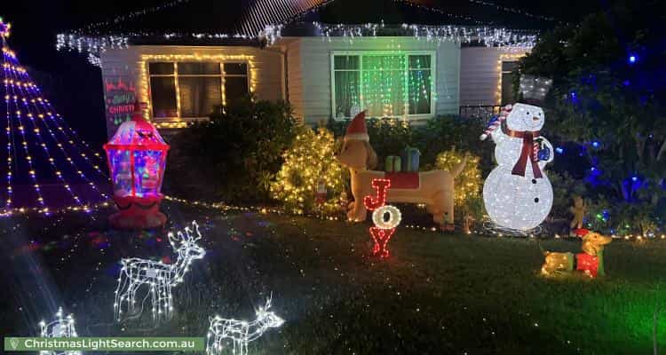 Christmas Light display at 43 Homer Avenue, Croydon South
