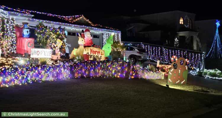 Christmas Light display at 16 Ferndene Mews, Hillarys