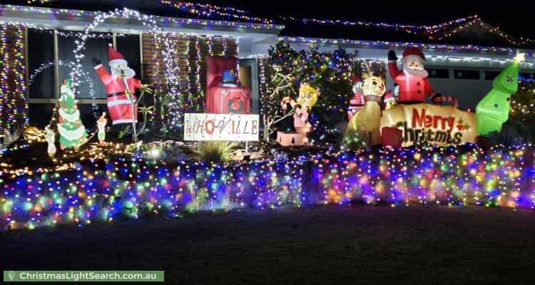 Christmas Light display at 16 Ferndene Mews, Hillarys