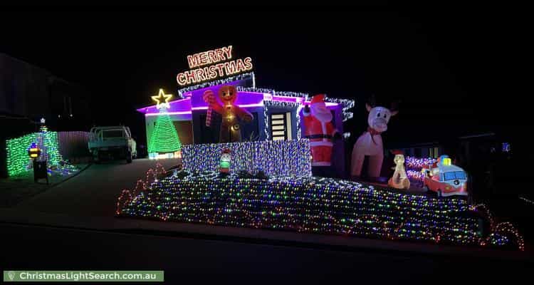 Christmas Light display at 52 Horizon Drive, Sorell