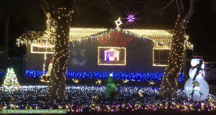 Christmas Light display at  Attiwell Circuit, Kambah
