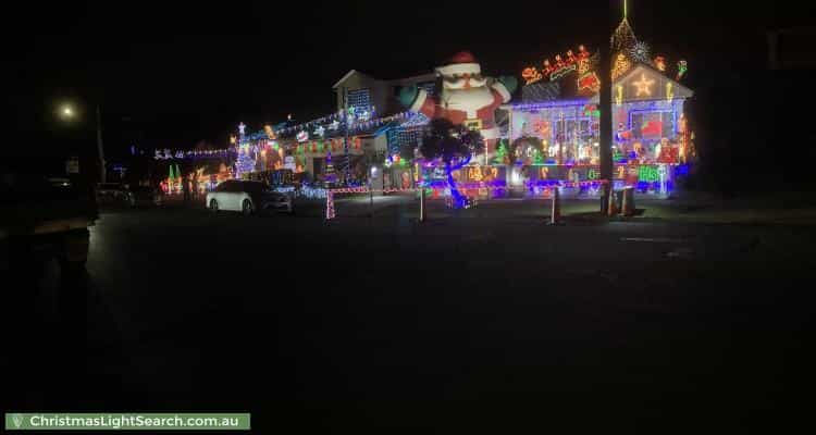 Christmas Light display at 81 Chamberlain Road, Padstow Heights