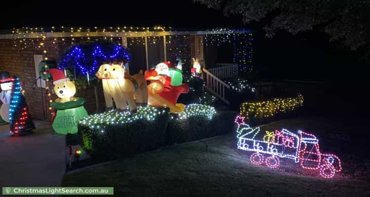 Christmas Light display at 16 Fairway Drive, Penguin