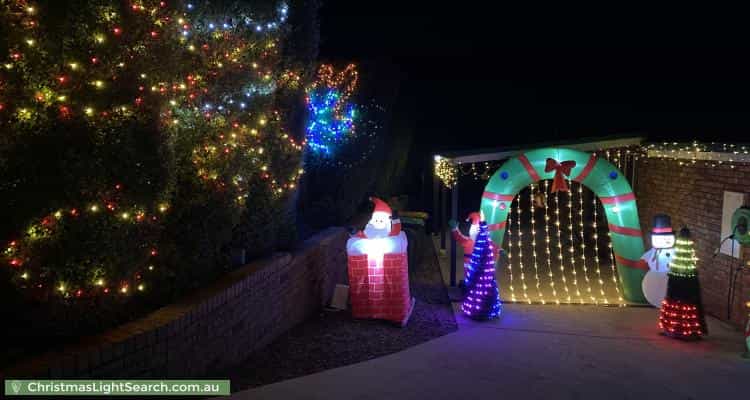 Christmas Light display at 16 Fairway Drive, Penguin