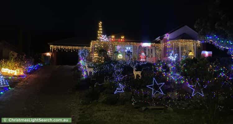 Christmas Light display at 23 Quinvale Road, Hallett Cove