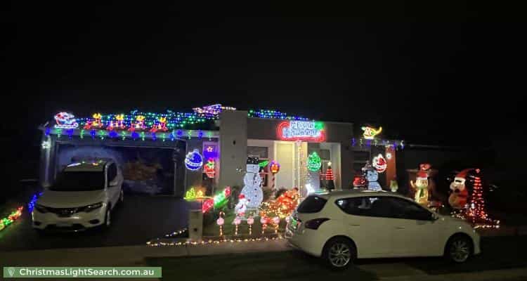 Christmas Light display at 10 Slate Way, Melton South