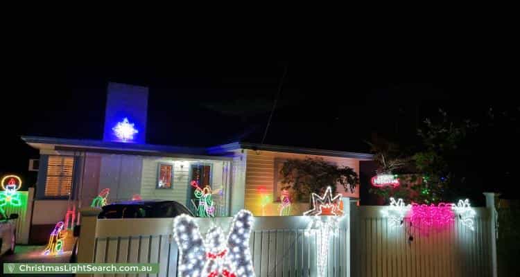 Christmas Light display at 10 Wood Street, Bentleigh