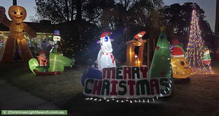 Christmas Light display at 21 Jillman Way, Ferndale