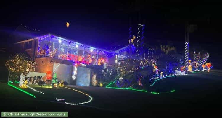 Christmas Light display at  Panaview Crescent, North Rocks