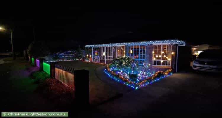 Christmas Light display at 58 Bayview Road, Lauderdale