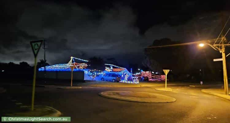 Christmas Light display at 50 Moorhen Drive, Yangebup