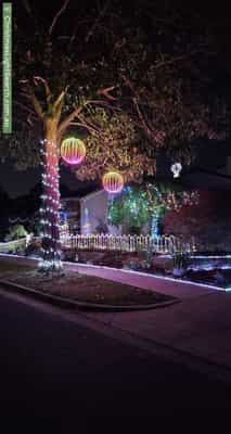 Christmas Light display at 5 Raheen Court, Vermont South