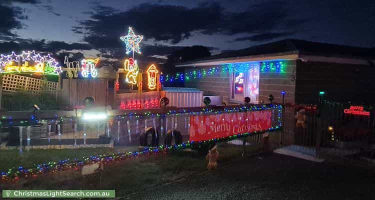 Christmas Light display at 73 Fisher Drive, Herdsmans Cove