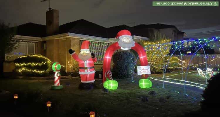 Christmas Light display at 88 Quinn Grove, Keilor East