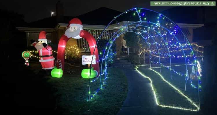 Christmas Light display at 88 Quinn Grove, Keilor East