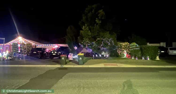 Christmas Light display at 17 Explorer Parade, Hewett