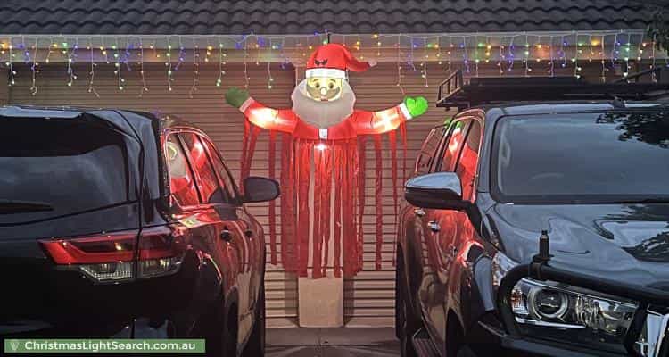 Christmas Light display at 17 Explorer Parade, Hewett