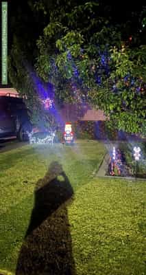 Christmas Light display at 17 Explorer Parade, Hewett