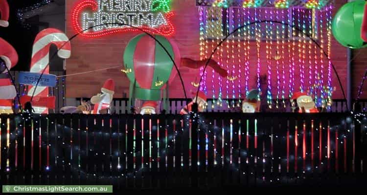 Christmas Light display at  Wagawn Street, Woodridge