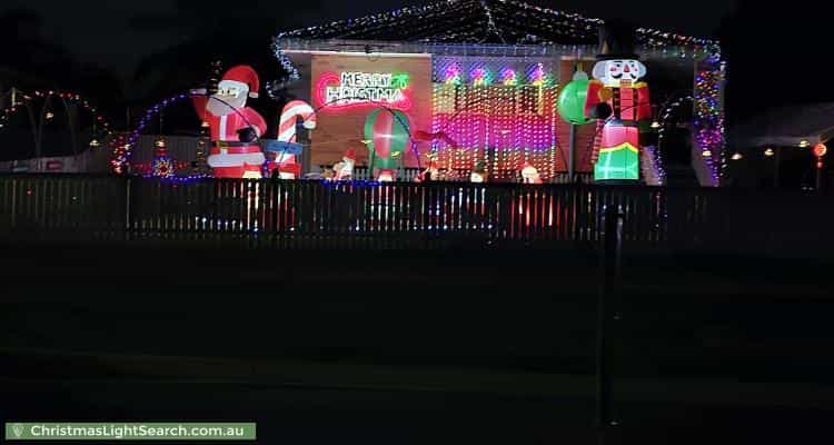 Christmas Light display at  Wagawn Street, Woodridge