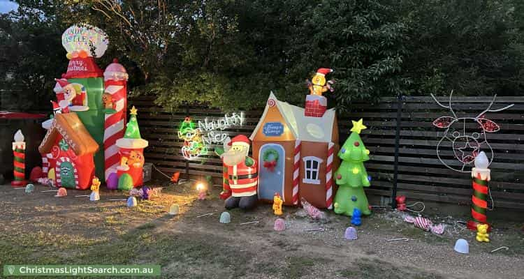 Christmas Light display at 10 Trimmer Place, Kambah