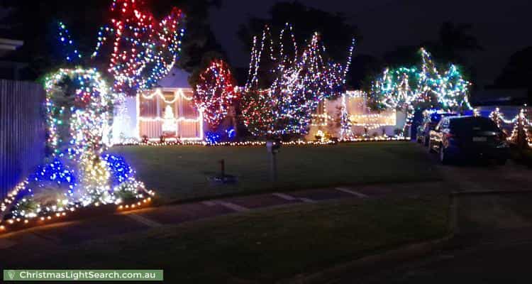 Christmas Light display at 3 Bogong Court, Frankston