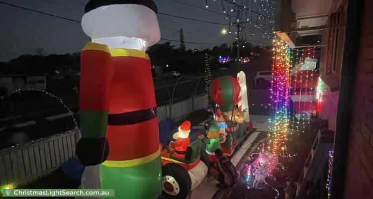 Christmas Light display at  Wagawn Street, Woodridge