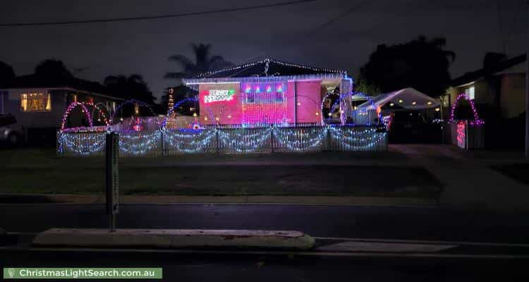 Christmas Light display at  Wagawn Street, Woodridge