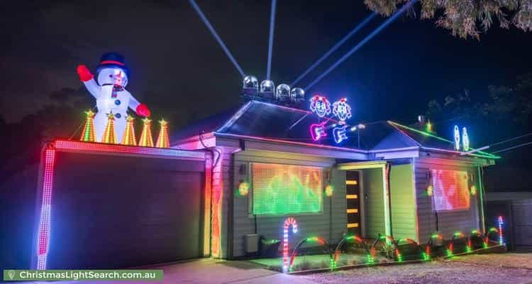 Christmas Light display at 51 Timms Avenue, Kilsyth