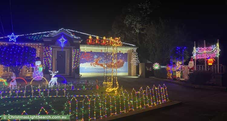 Christmas Light display at 15 Botanic Drive, Glen Waverley