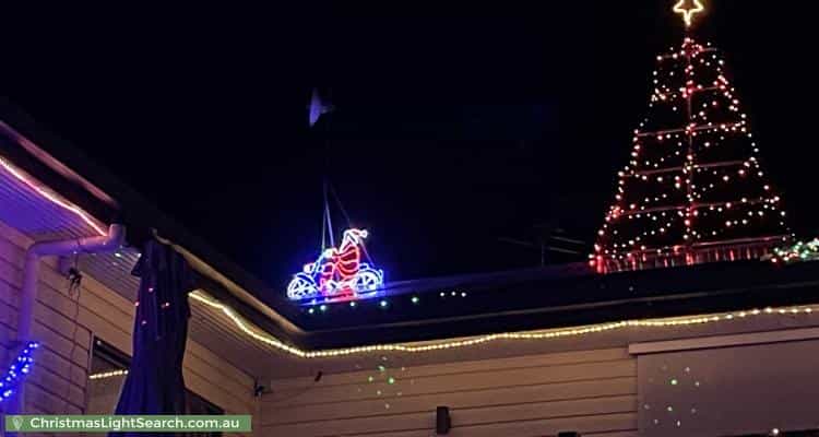 Christmas Light display at 1 Hill Street, Lobethal