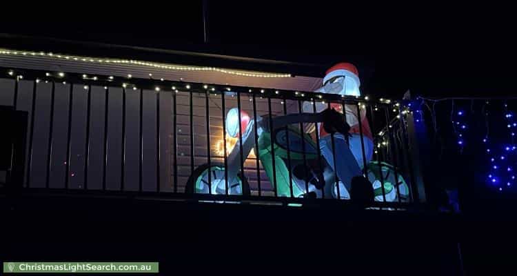 Christmas Light display at 1 Hill Street, Lobethal