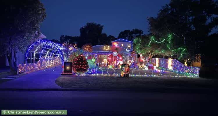 Christmas Light display at 6 Rollings Close, Rosebud