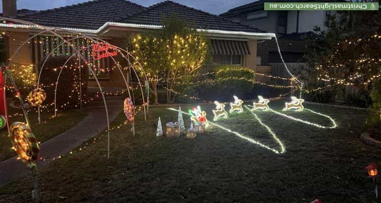 Christmas Light display at 88 Quinn Grove, Keilor East