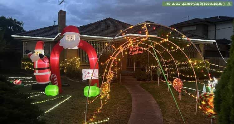 Christmas Light display at 88 Quinn Grove, Keilor East