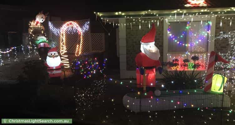 Christmas Light display at 8 Walker Court, Enfield