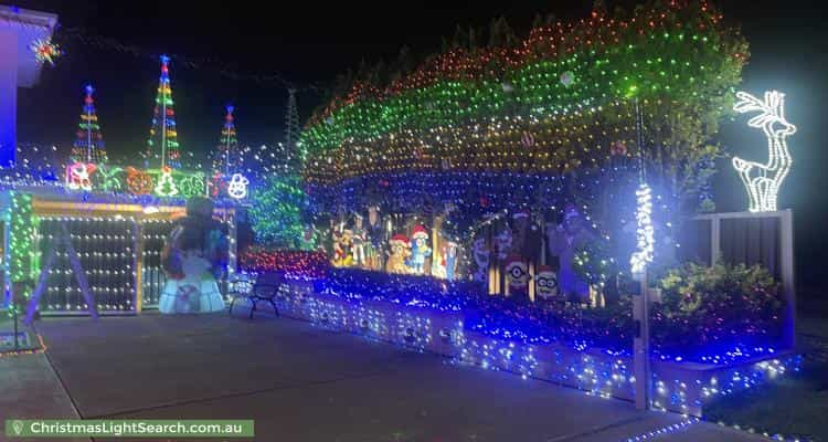 Christmas Light display at 62 Stockholm Avenue, Hassall Grove