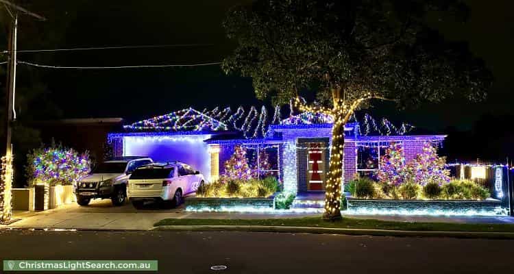 Christmas Light display at 45 Grey Avenue, Welland