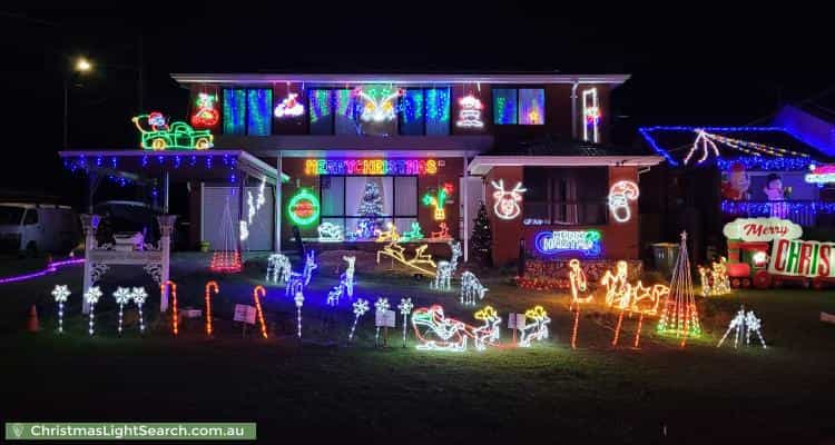 Christmas Light display at 11 Carter Crescent, Padstow Heights