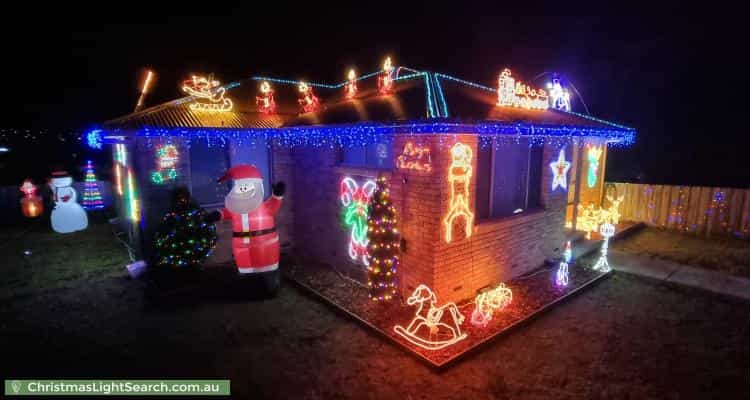 Christmas Light display at 40 Nash Street, Sorell