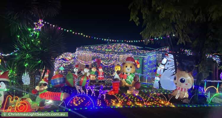 Christmas Light display at 2 Chelsea Crescent, Berwick