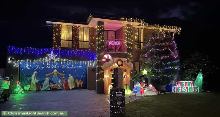 Christmas Light display at 10 Incana Road, Margate