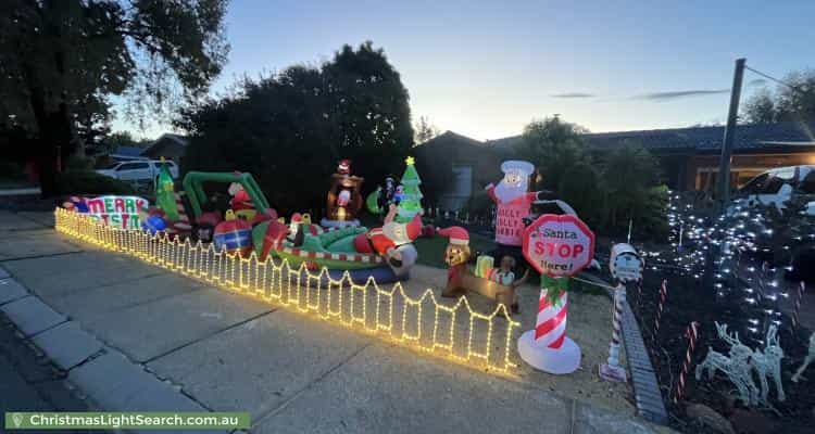 Christmas Light display at 15 Bardolph Street, Bonython