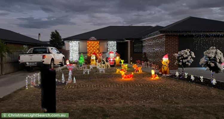 Christmas Light display at 15 Cromwell Street, Perth