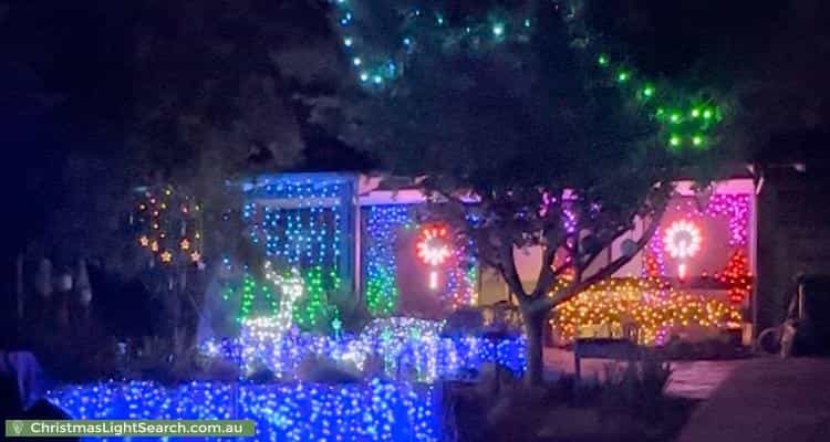 Christmas Light display at 15 Kalyba Place, Duncraig