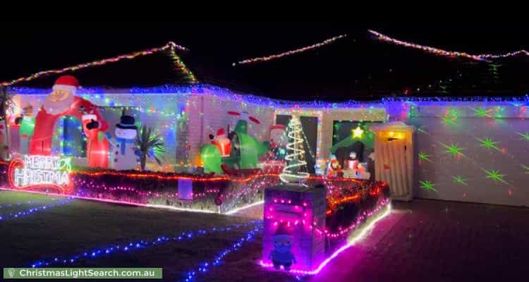 Christmas Light display at 20 Coogee Road, Munster