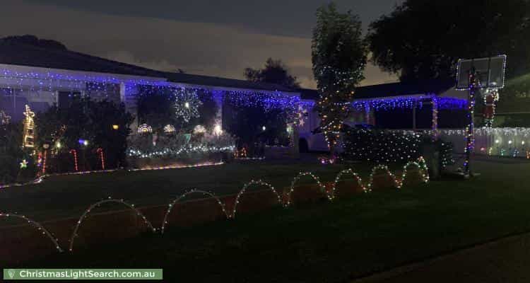 Christmas Light display at 17 Ivythorne Grove, Kiara