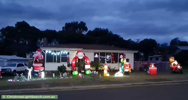 Christmas Light display at 4 Link Road, New Norfolk