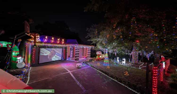 Christmas Light display at 389 Glenfern Road, Upwey