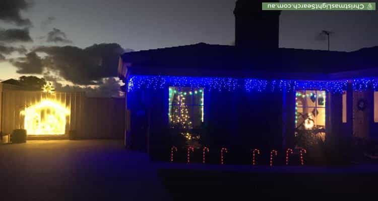 Christmas Light display at 9 Livonia Place, Mullaloo